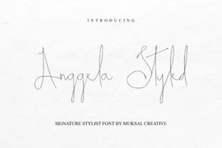 Anggela Styled: A Font for Editorial Grace