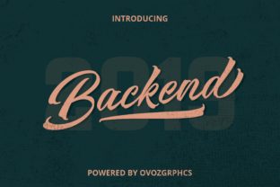 Backend: A Handwritten Font for Editorial Elegance