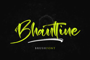 Bhauttine: A Bold Brush Font for Creative Branding
