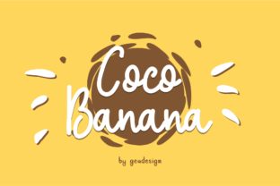 Coco Banana: A Playful Handwritten Font for Branding
