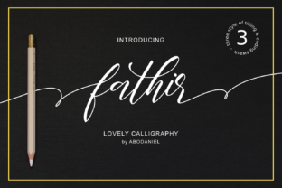 Fathir: A Handwritten Font with Romantic Charm