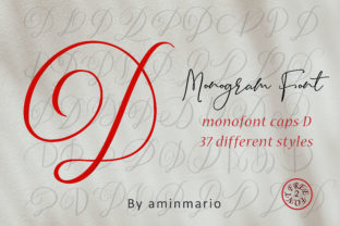 Monogram D Monofont Caps D: A Versatile Script Font for Editorial Design