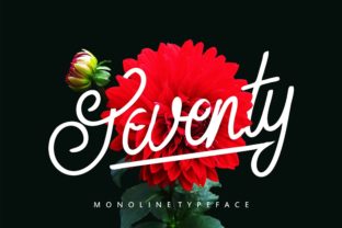 Seventy: A Monoline Script Font with Twisted Charm