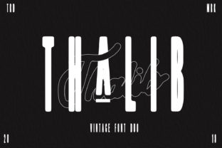 Thalib: A Modern Script Font for Editorial Design