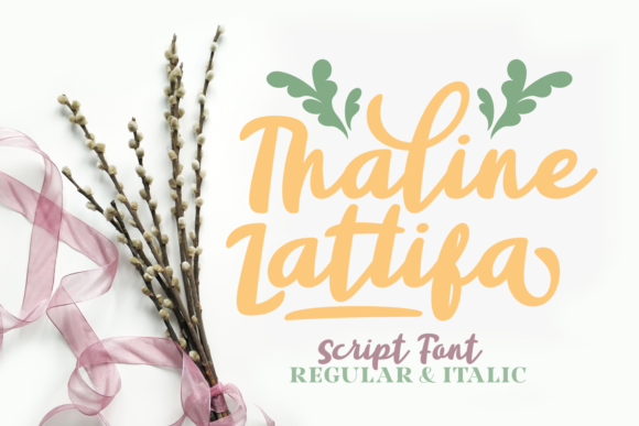 Thaline Lattifa: A Script Font for Branding and Beyond