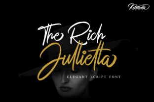 The Rich Jullietta: A Script Font for Crafters and Designers
