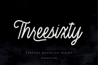 Threesixty: A Bold Script Font for Modern Web Design
