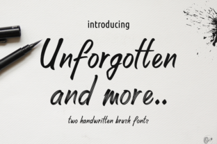 Unforgotten Script Font Review for Design Projects